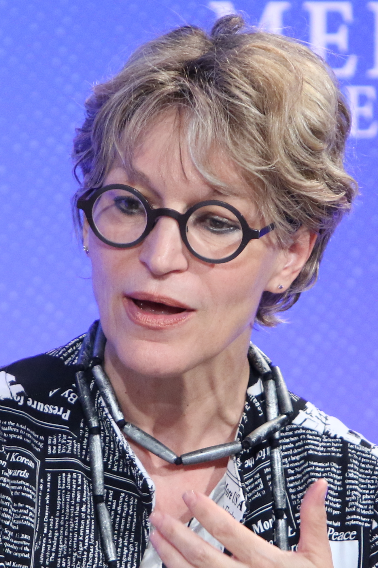 Agnès Callamard, Amnesty International Secretary-General, pictured at the 2019 Global Conference for Media Freedom in London.