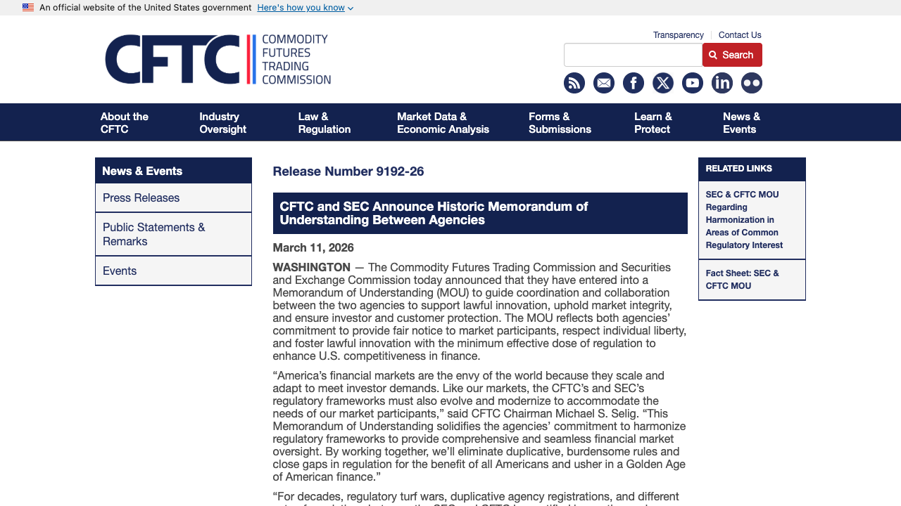 SEC and CFTC Classify 16 Cryptocurrencies as Commodities, Not Securities